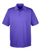 UltraClub Men's Cool & Dry MeshPiqu Polo purple OFFront