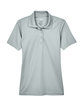 UltraClub Ladies' Cool & Dry Mesh PiquPolo silver FlatFront
