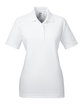 UltraClub Ladies' Cool & Dry Mesh PiquPolo white OFFront