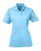 UltraClub Ladies' Cool & Dry Mesh PiquPolo columbia blue OFFront