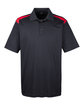 UltraClub Adult Cool & Dry Two-Tone Mesh Piqu Polo  OFFront