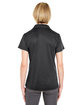 UltraClub Ladies' Cool & Dry Jacquard Stripe Polo  ModelBack