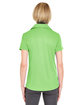 UltraClub Ladies' Cool & Dry Jacquard Stripe Polo light green ModelBack