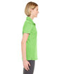 UltraClub Ladies' Cool & Dry Jacquard Stripe Polo light green ModelSide