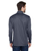 UltraClub Men's Cool & Dry Sport Quarter-Zip Pullover charcoal ModelBack