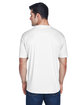 UltraClub Men's Cool & Dry Sport Performance InterlockT-Shirt white ModelBack