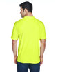 UltraClub Men's Cool & Dry Sport Performance InterlockT-Shirt bright yellow ModelBack