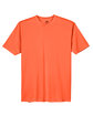 UltraClub Men's Cool & Dry Sport Performance InterlockT-Shirt bright orange FlatFront