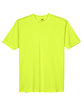 UltraClub Men's Cool & Dry Sport Performance InterlockT-Shirt bright yellow FlatFront
