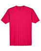 UltraClub Men's Cool & Dry Sport Performance InterlockT-Shirt red FlatFront