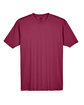 UltraClub Men's Cool & Dry Sport Performance InterlockT-Shirt maroon FlatFront