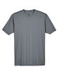 UltraClub Men's Cool & Dry Sport Performance InterlockT-Shirt charcoal FlatFront