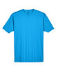 UltraClub Men's Cool & Dry Sport Performance InterlockT-Shirt sapphire FlatFront