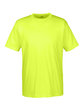 UltraClub Men's Cool & Dry Sport Performance InterlockT-Shirt bright yellow OFFront