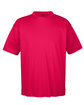 UltraClub Men's Cool & Dry Sport Performance InterlockT-Shirt red OFFront