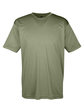 UltraClub Men's Cool & Dry Sport Performance InterlockT-Shirt military green OFFront