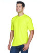 UltraClub Men's Cool & Dry Sport Performance InterlockT-Shirt bright yellow ModelQrt
