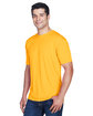 UltraClub Men's Cool & Dry Sport Performance InterlockT-Shirt gold ModelQrt