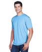 UltraClub Men's Cool & Dry Sport Performance InterlockT-Shirt columbia blue ModelQrt
