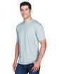 UltraClub Men's Cool & Dry Sport Performance InterlockT-Shirt grey ModelQrt