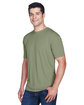 UltraClub Men's Cool & Dry Sport Performance InterlockT-Shirt military green ModelQrt