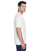 UltraClub Men's Cool & Dry Sport Performance InterlockT-Shirt white ModelSide