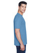 UltraClub Men's Cool & Dry Sport Performance InterlockT-Shirt indigo ModelSide