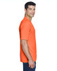 UltraClub Men's Cool & Dry Sport Performance InterlockT-Shirt bright orange ModelSide