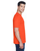 UltraClub Men's Cool & Dry Sport Performance InterlockT-Shirt orange ModelSide