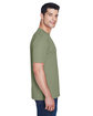 UltraClub Men's Cool & Dry Sport Performance InterlockT-Shirt military green ModelSide