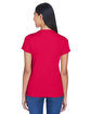 UltraClub Ladies' Cool & Dry Sport Performance InterlockT-Shirt red ModelBack