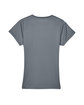 UltraClub Ladies' Cool & Dry Sport Performance InterlockT-Shirt charcoal FlatBack