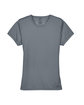 UltraClub Ladies' Cool & Dry Sport Performance InterlockT-Shirt charcoal FlatFront