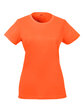UltraClub Ladies' Cool & Dry Sport Performance InterlockT-Shirt bright orange OFFront