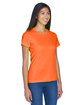 UltraClub Ladies' Cool & Dry Sport Performance InterlockT-Shirt bright orange ModelQrt