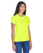 UltraClub Ladies' Cool & Dry Sport Performance InterlockT-Shirt bright yellow ModelQrt