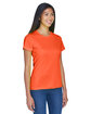 UltraClub Ladies' Cool & Dry Sport Performance InterlockT-Shirt orange ModelQrt