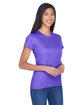 UltraClub Ladies' Cool & Dry Sport Performance InterlockT-Shirt purple ModelQrt