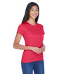 UltraClub Ladies' Cool & Dry Sport Performance InterlockT-Shirt cardinal ModelQrt