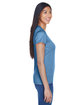UltraClub Ladies' Cool & Dry Sport Performance InterlockT-Shirt indigo ModelSide