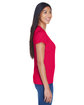 UltraClub Ladies' Cool & Dry Sport Performance InterlockT-Shirt red ModelSide