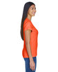 UltraClub Ladies' Cool & Dry Sport Performance InterlockT-Shirt orange ModelSide