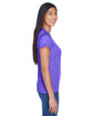 UltraClub Ladies' Cool & Dry Sport Performance InterlockT-Shirt purple ModelSide