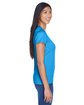 UltraClub Ladies' Cool & Dry Sport Performance InterlockT-Shirt sapphire ModelSide