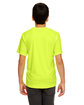 UltraClub Youth Cool & Dry Sport Performance InterlockT-Shirt bright yellow ModelBack