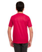 UltraClub Youth Cool & Dry Sport Performance InterlockT-Shirt red ModelBack