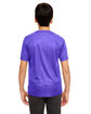 UltraClub Youth Cool & Dry Sport Performance InterlockT-Shirt purple ModelBack