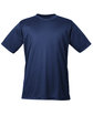 UltraClub Youth Cool & Dry Sport Performance InterlockT-Shirt navy OFFront