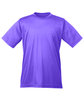 UltraClub Youth Cool & Dry Sport Performance InterlockT-Shirt purple OFFront