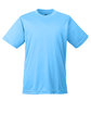 UltraClub Youth Cool & Dry Sport Performance InterlockT-Shirt columbia blue OFFront